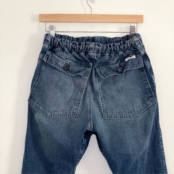 Dr. Collectors Drop Crotch Denim Pant Braided Rope Waist Low Slung Jeans Small - Picture 5 of 14